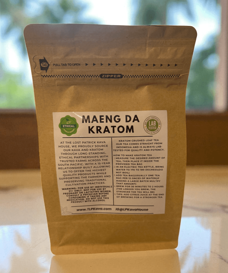 White Maeng Da Crushed Leaf Kratom 250 Grams image 1